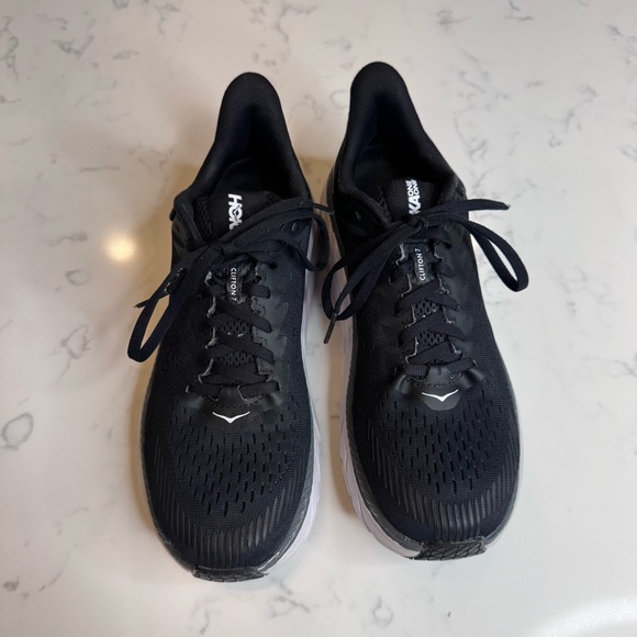 Hoka Women's Clifton 7 Black Running Walking Shoes Size 8.5 - Picture 8 of 14